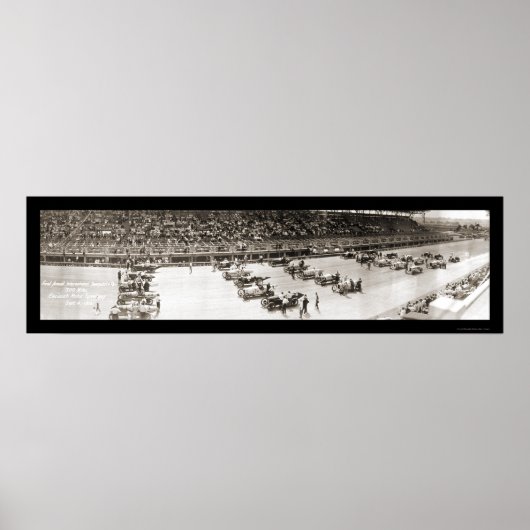 シンシナティSpeedway写真1916 ポスター (正面)