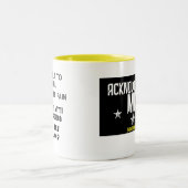 シンシナティTwitter投稿のマグカップ ツートーンマグカップ (中央)