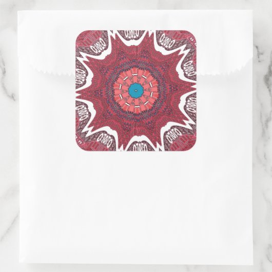 シンジエスニック部族パターンアートプリント スクエアシール (バッグ)