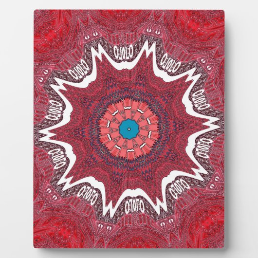 シンジエスニック部族パターンアートプリント フォトプラーク (正面)