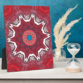 シンジエスニック部族パターンアートプリント フォトプラーク (側面)