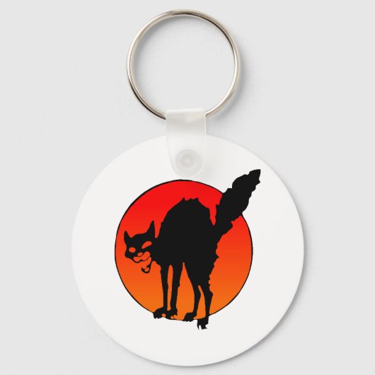 シンジケート猫 キーホルダー (正面)