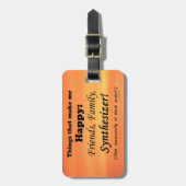 シンセサイザーで幸せ ラゲッジタグ (正面縦)