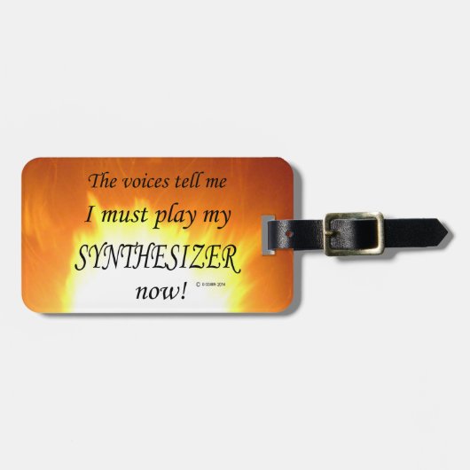 シンセサイザーの声が必要遊 ラゲッジタグ (正面横)
