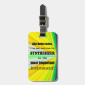 シンセサイザーの最も重要な楽器 ラゲッジタグ (正面縦)