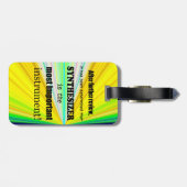 シンセサイザーの最も重要な楽器 ラゲッジタグ (裏面横)