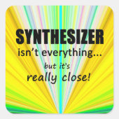シンセサイザーは全て正方形のステッカーではない スクエアシール (正面)