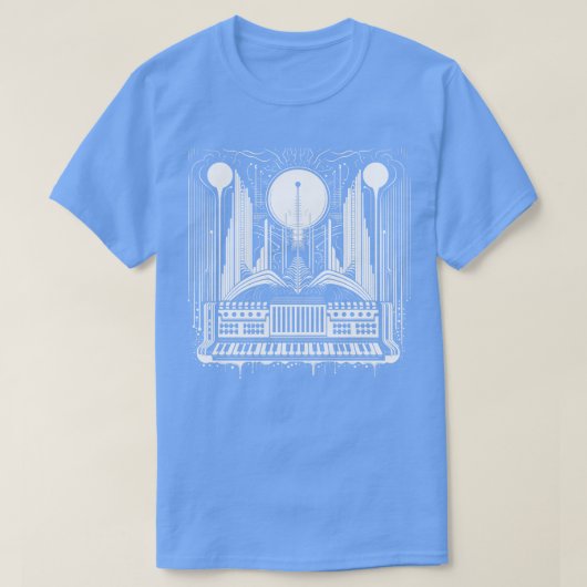 シンセサイザーアート Tシャツ (デザイン正面)