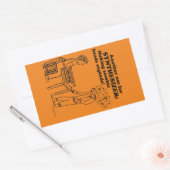 シンセサイザーゾンビ分解長方形ステッカー 長方形シール (封筒)