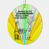 シンセサイザーゾンビ爆発 セラミックオーナメント (左)