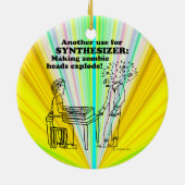 シンセサイザーゾンビ爆発 セラミックオーナメント (裏面)