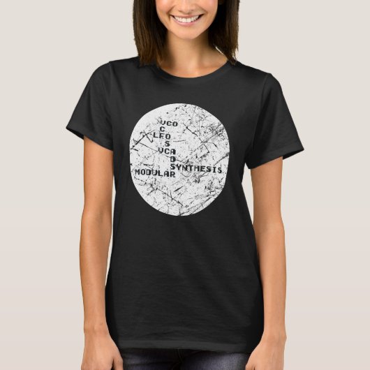 シンセサイザーテクノマップ Tシャツ (正面)