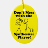 シンセサイザープレーヤーに干渉しない セラミックオーナメント (裏面)