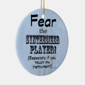 シンセサイザープレーヤーを恐れる セラミックオーナメント (右)