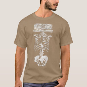シンセサイザーヘッドスケルトンおたくプロデューサーStudio Ana Tシャツ