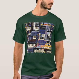 シンセサイザーラバーアートワーク Tシャツ