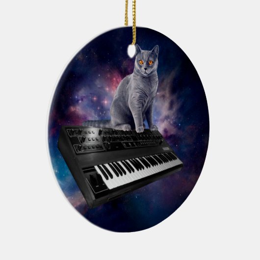 シンセサイザー上の宇宙 セラミックオーナメント (右)