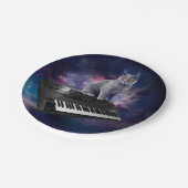 シンセサイザー上の宇宙 ペーパープレート (アングル)