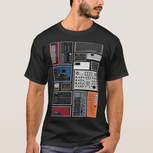 シンセサイザー・コレクション Tシャツ (正面)