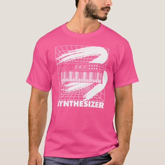 シンセサイザー Dj ミュージック テクノ Edm シンセ プレーヤー Tシャツ (正面)
