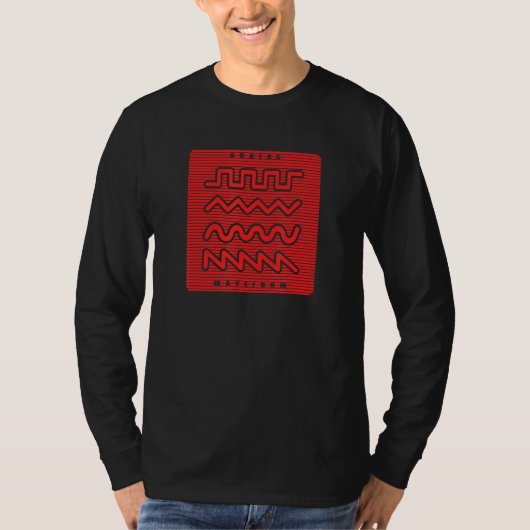 シンセサイザ波形1 Tシャツ (正面)