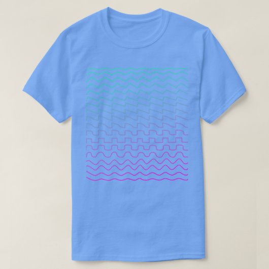 シンセサイザ波形(2) Tシャツ (デザイン正面)