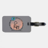 シンセサイザ – ワールド回転のまわりに ラゲッジタグ (裏面横)