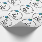 シンセサイザ – ワールド回転のまわりに ラッピングペーパー (角)