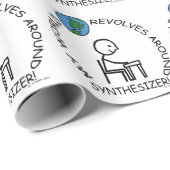 シンセサイザ – ワールド回転のまわりに ラッピングペーパー (ロールコーナー)