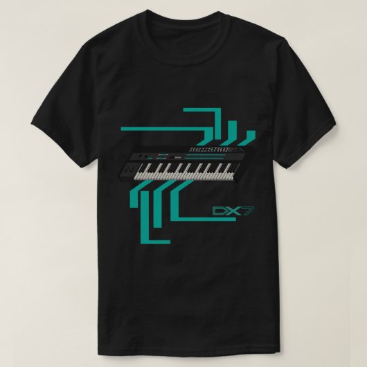 シンセサイザdx7クラシックTシャツ Tシャツ (デザイン正面)