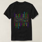 シンセスピアノテクノシンセサイザーアナログキーボード Tシャツ (デザイン正面)