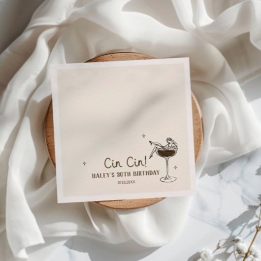 シンセプレッソマルティーニ誕生日 スタンダードカクテルナプキン