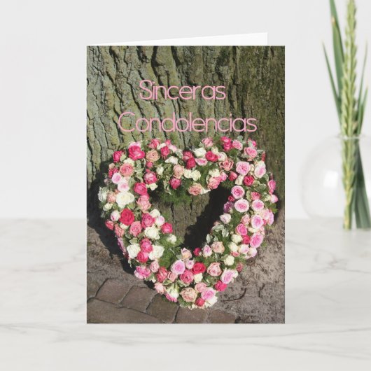 シンセラス・コンドリエンシアススペインの悔やみや弔慰カード カード (正面)