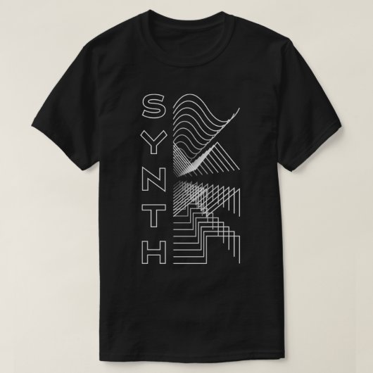 シンセ波形オーディオアナログデザインモジュラギフト3 Tシャツ (デザイン正面)