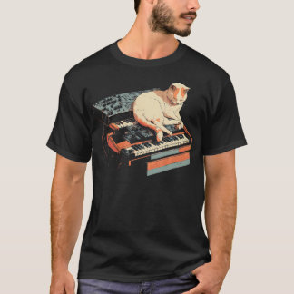 シンセ猫の音楽 Tシャツ