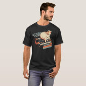 シンセ猫の音楽 Tシャツ (正面フル)