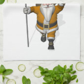 シンタクラース国旗オランダ キッチンタオル (折り畳み)