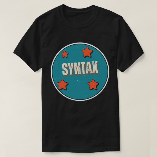 シンタックス Tシャツ (デザイン正面)