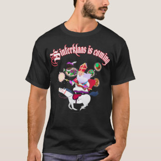 シンタークラアスクリスマスコーディネートzwart pietギフト tシャツ