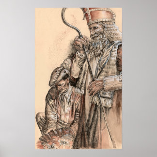 シンタークラースとズワルテピートバイポーティアセントルカ ポスター