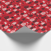 シンタークラースはパードとフイシェスロードを満たした ラッピングペーパー (角)