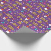 シンタークラースはホイシェス、ザックkadotjes en snoepに会った ラッピングペーパー (角)