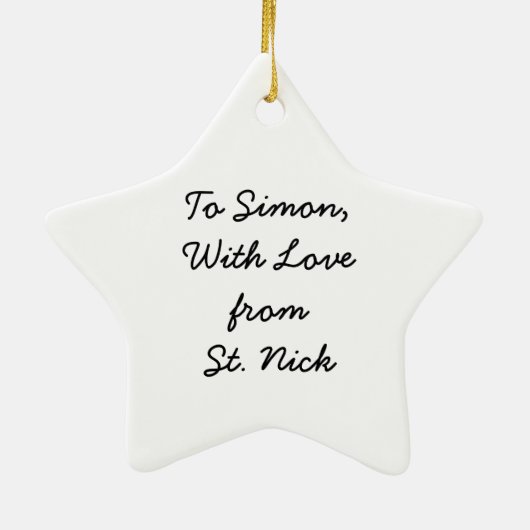 シンタークラースオランダセントニックヴィンテージセントニコラス セラミックオーナメント (裏面)