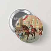 シンタークラースオランダセントニックヴィンテージセントニコラス 缶バッジ (正面&裏面)