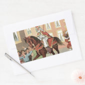 シンタークラースオランダセントニックヴィンテージセントニコラス 長方形シール (封筒)