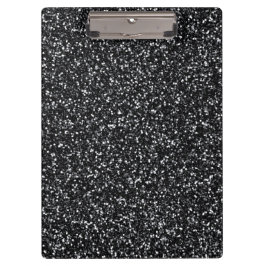 シンダーブラックグリッター クリップボード
