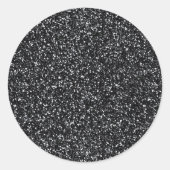 シンダーブラックグリッター ラウンドシール (正面)