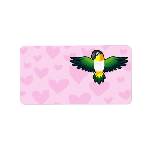 シンチラ / コザクラインコ / ヨウム / インコの愛 ラベル (正面)