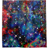 シンチレーションスターフィールドシャワーカーテン シャワーカーテン (正面)