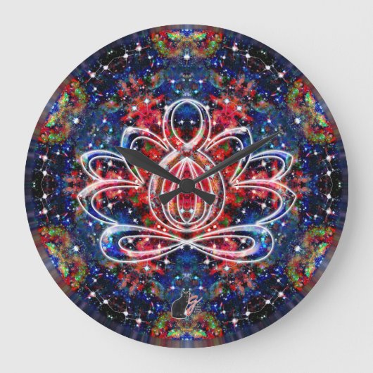 シンチレーション禅蓮時計 ラージ壁時計 (正面)